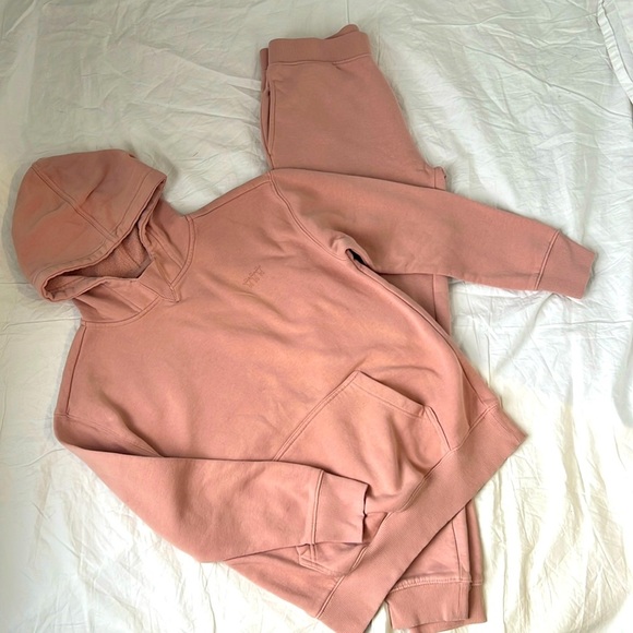 Charlie & Scout Other - Charlie & Scout Kids Sweatsuit Play Clothes Hoodie Pink Sweatpants Large 14/16